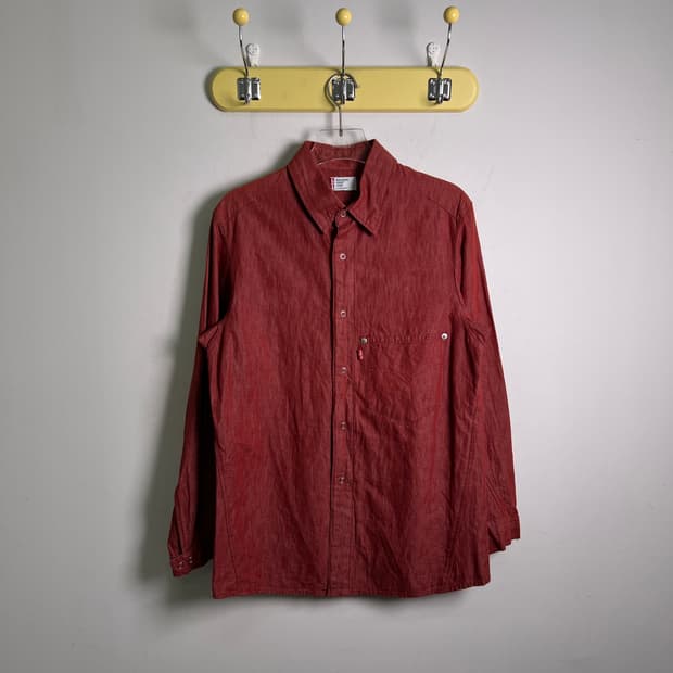 리바이스 엔지니어드 진 코튼 린넨 셔츠 L