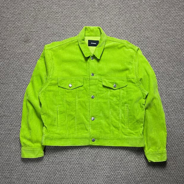 WE11DONE 웰던 코듀로이 자켓 라임 M