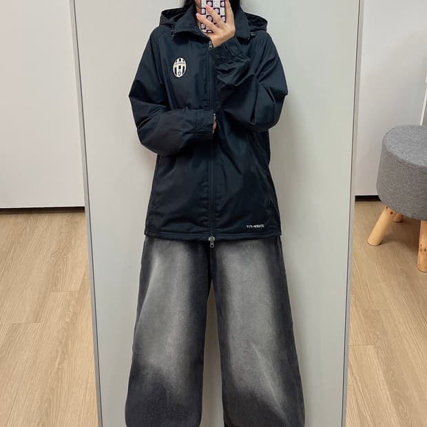 나이키 유벤투스 후드 바람막이 자켓
