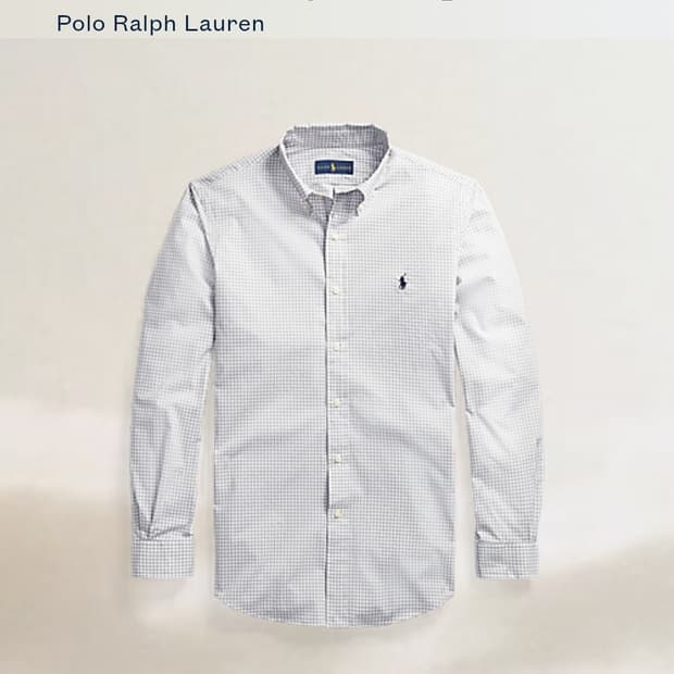 폴로 랄프 로렌 깅엄 체크 셔츠 L