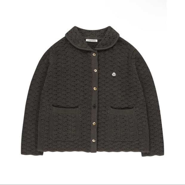 코이세이오 니트 가디건 브라운