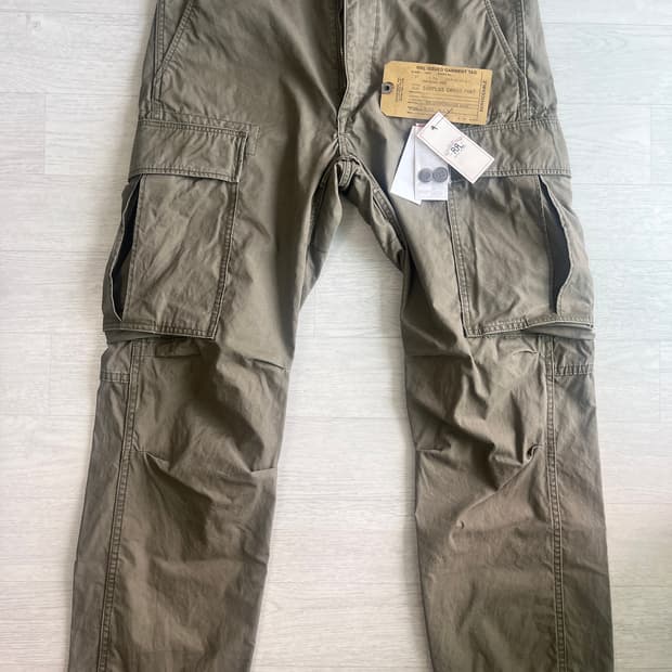 RRL 서플러스 코튼 포플린 카고 팬츠 (다크 올리브)