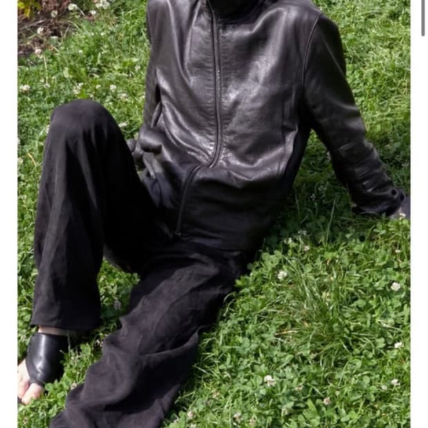 머듈 014 레더 자켓 브라운 4사이즈