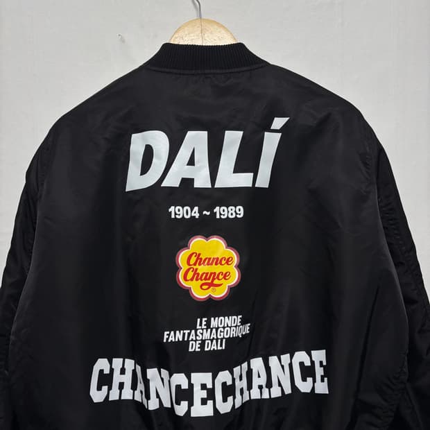 챈스챈스 블랙 프린팅 항공점퍼