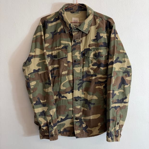 GAP 갭 카모 밀리터리 셔츠(S)