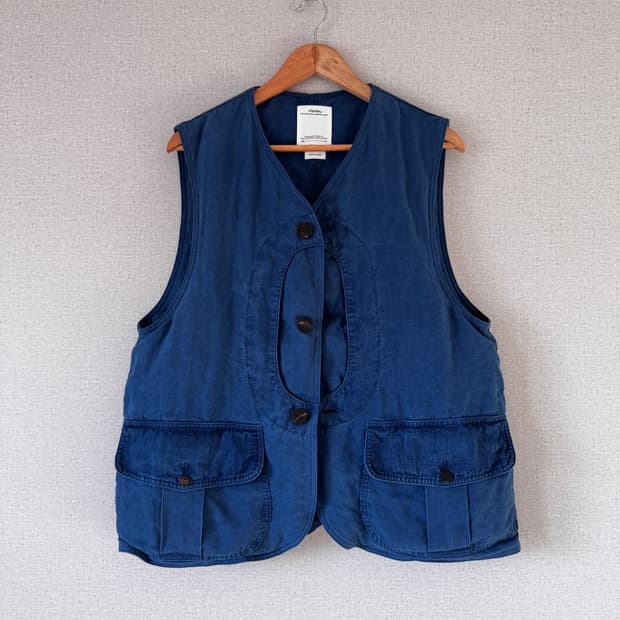 3) Visvim GUSTO DOWN VEST INDIGO