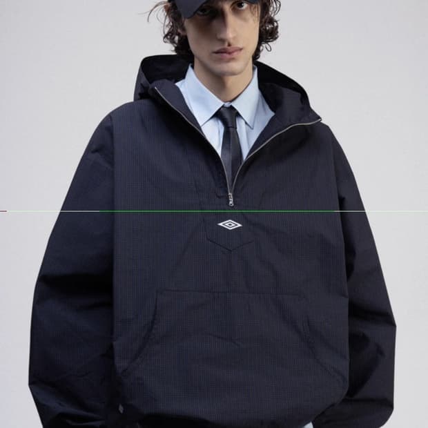 M 새제품) 엄브로 X 슬램잼 마스크 아노락 바람막이 L 100~105