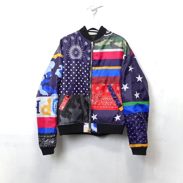 [M,100] SOPHNET. 소프넷 카모&만국기 리버시블 스카잔 자켓