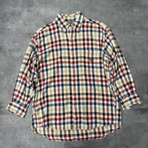 00s 챕스 랄프로렌 체크 긴팔 셔츠