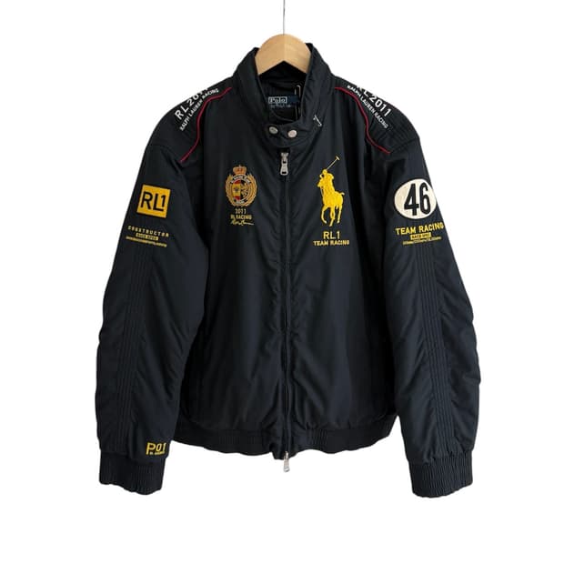폴로 랄프 로렌 빅포니 에스파냐 RL1 레이싱팀 봄버 자켓