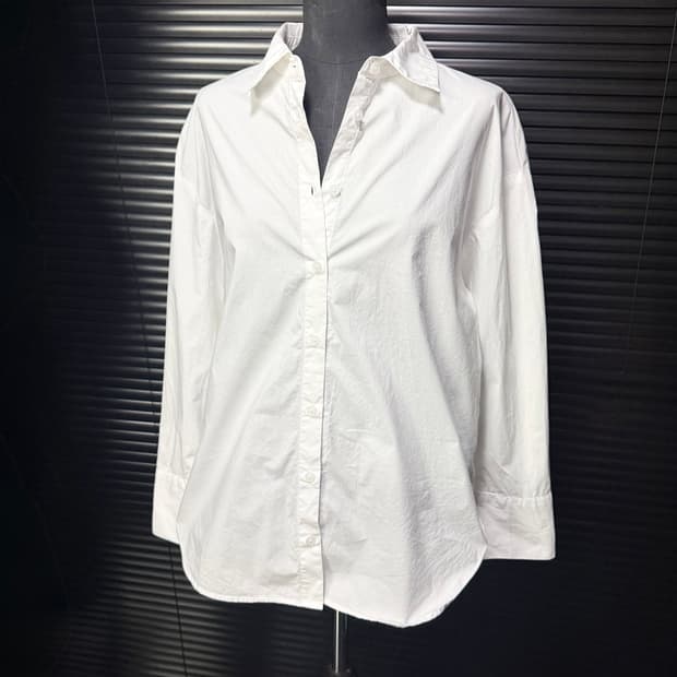 MIXXO 미쏘 화이트 흰색 오버핏 셔츠 남방 갸루 로리걸 고스 펑크 M