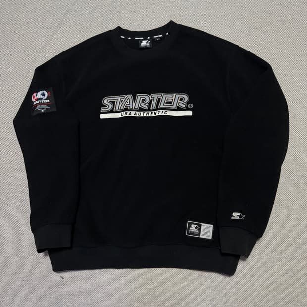 스타터 블랙 라벨 스펠아웃 플리스 맨투맨