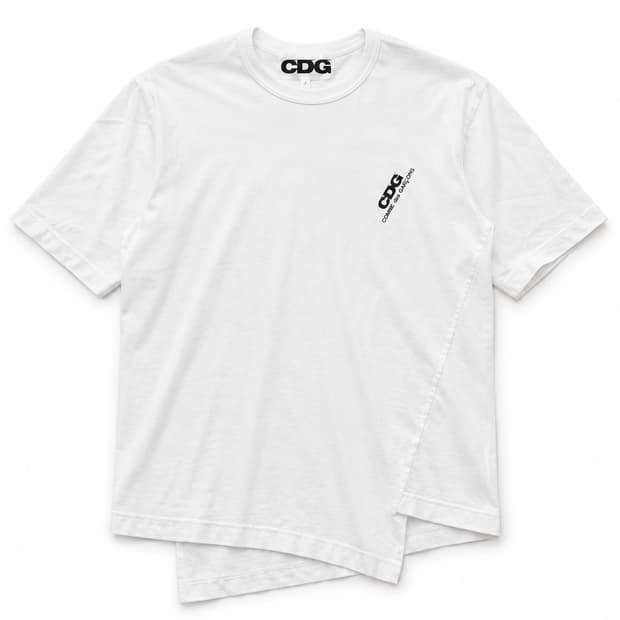 Comme des Garcons 사선 디자인 티셔츠