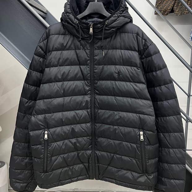 폴로랄프로렌 블랙 패커블 경량 패딩