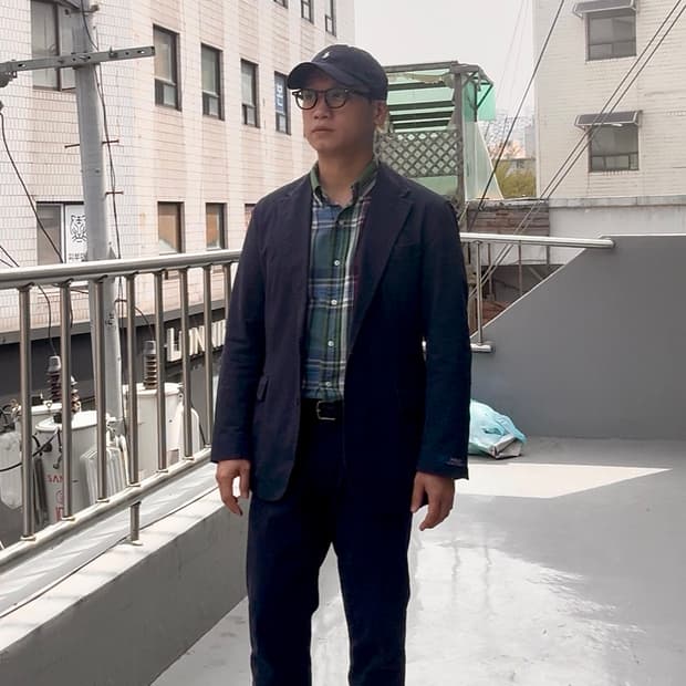 폴로 치노 셋업 수트 네이비