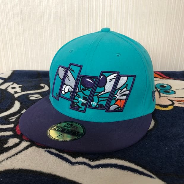 NBA 뉴에라 HWC 샬럿호네츠 59FIFTY 모자/캡 7 1/4