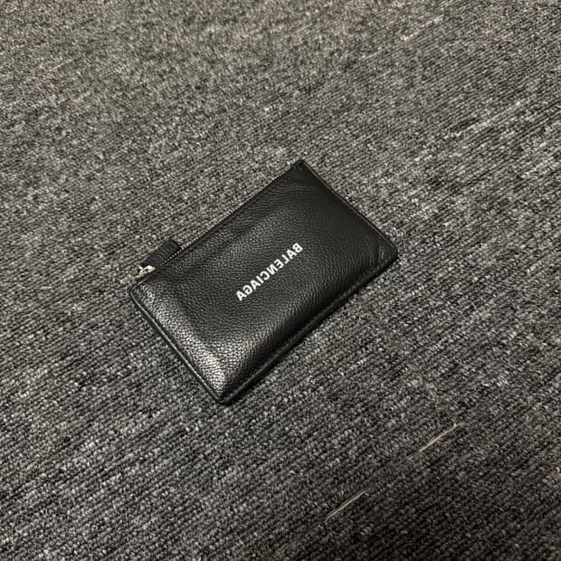 [ONE SIZE] 발렌시아가 캐쉬 라지 롱 코인 리버스 로고 카드지갑 