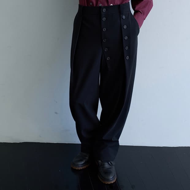 요석 멀티 버튼 팬츠 블랙 1사이즈