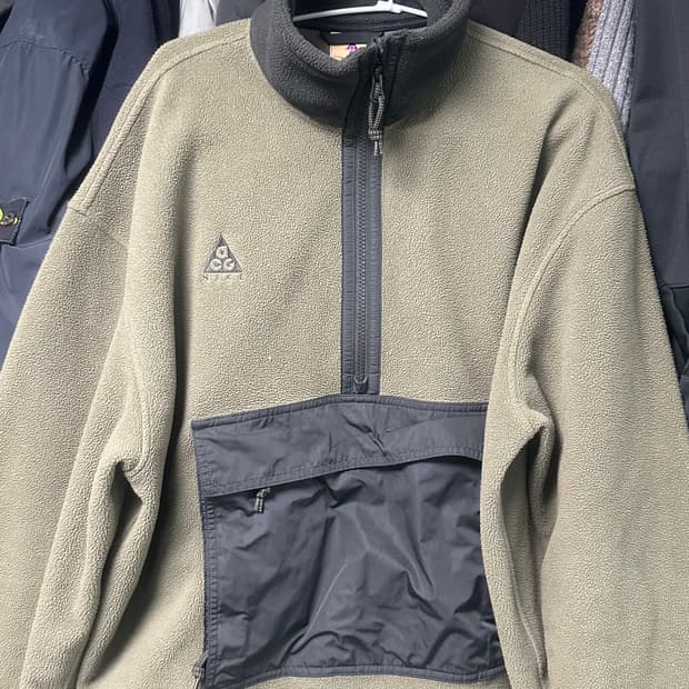 ACG 나이키 트레일 하프집업 아노락 플리스 L