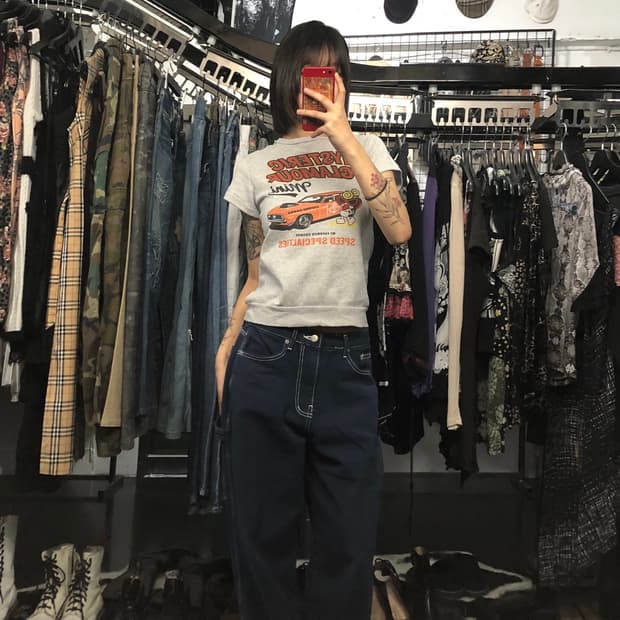 히스테릭 글레머 프린팅 반팔