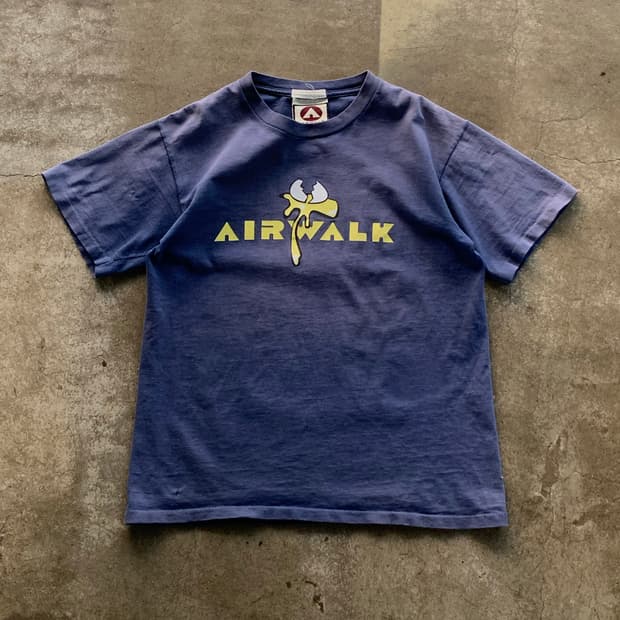 90s 에어워크 프레시 팜 에그 프린팅 티셔츠