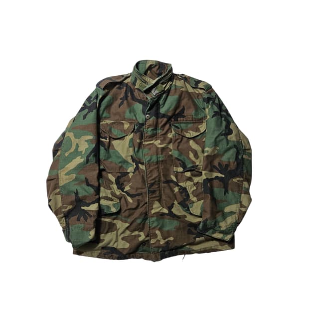 1980's 오리지널 M-65 필드자켓 우드랜드 M-R