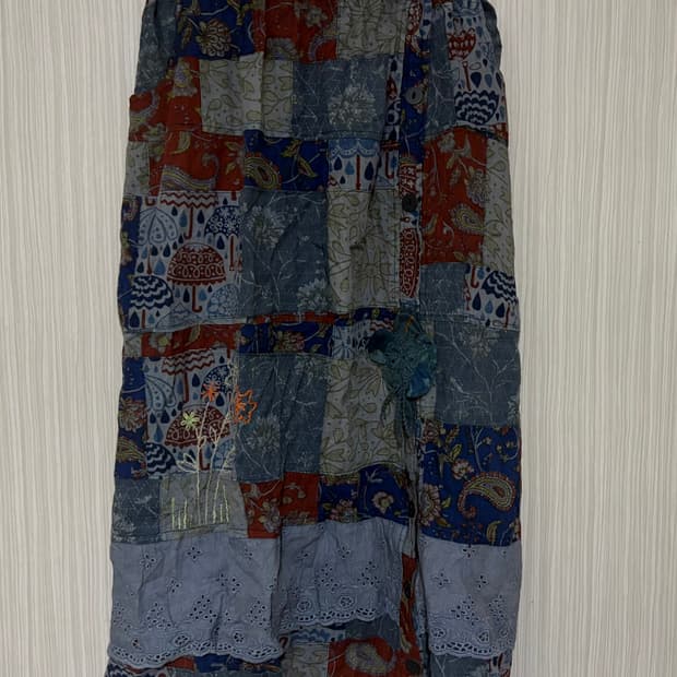 아오이유우 패치워크 롱스커트