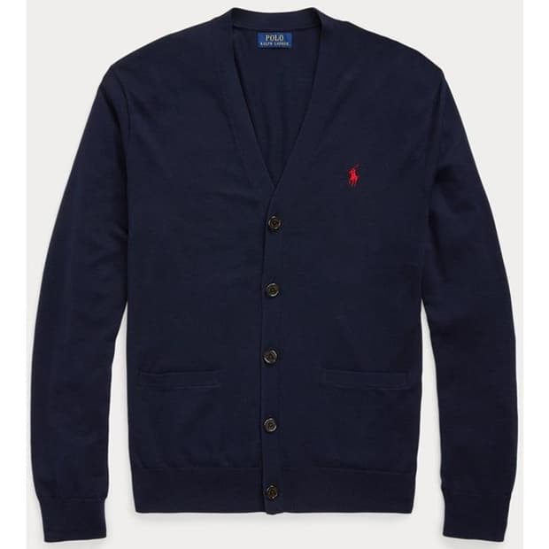 [L] 폴로 랄프로렌 피마코튼 가디건 네이비