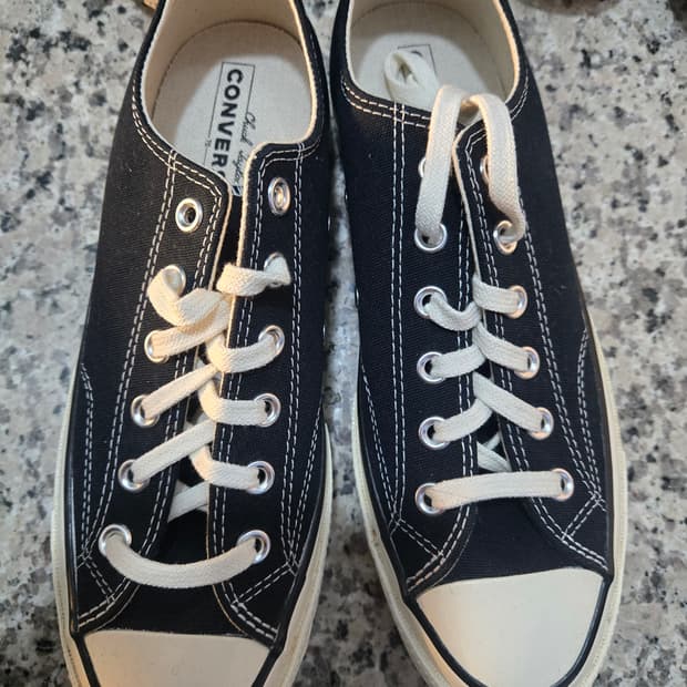 컨버스 척 70 로우 블랙 새상품 260