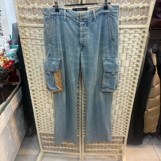 3/32 정품 캐피탈 데님 카고바지 팝니다