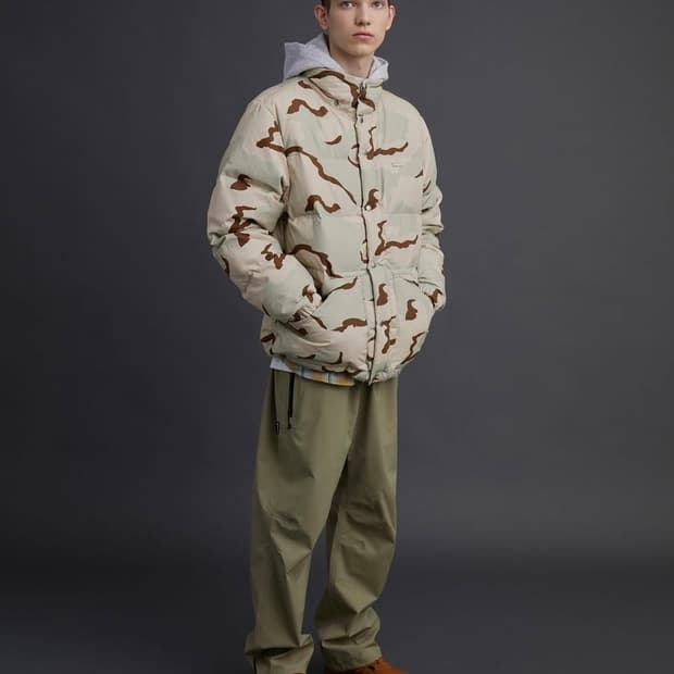 디스이즈네버댓 21FW 데저트 카모 패딩