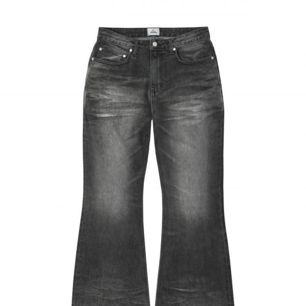 구매) MJD 플레어 데님 팬츠 흑청 L