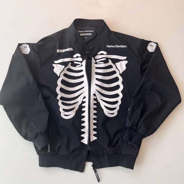 네이버후드 할리데이비슨 콜라보 점퍼 M사이즈
