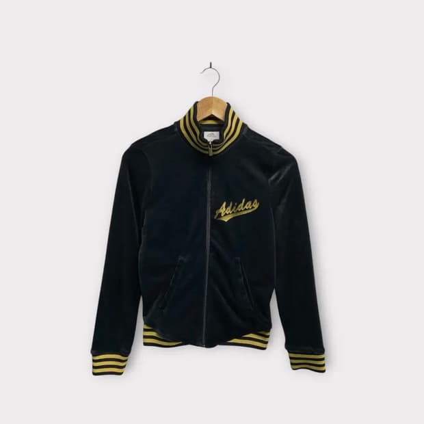 아디다스 y2k 여자 벨벳 져지 트랙탑 90