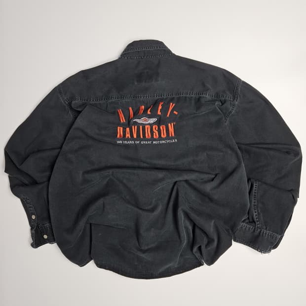 할리데이비슨 네이비셔츠 ( 2XL ) / 9373

