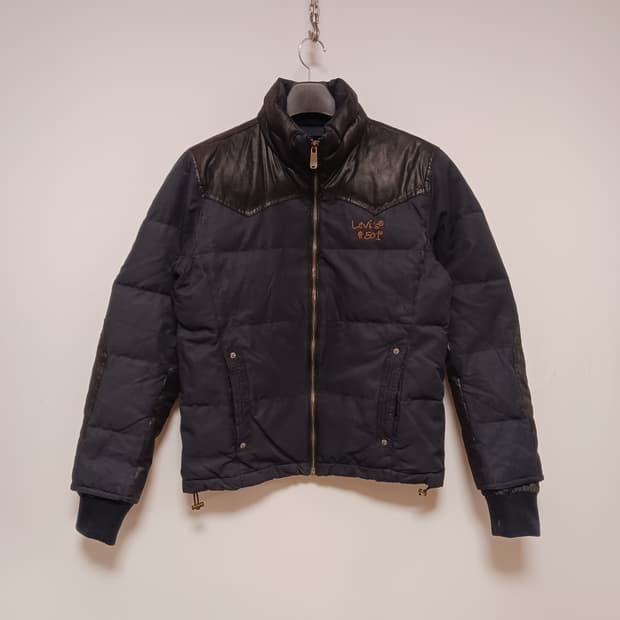리바이스 가죽패치 덕다운