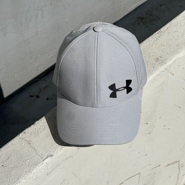 [M-L] 언더아머 로고 그레이 볼캡 모자