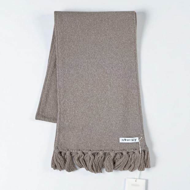 아워레가시 니트 스카프 머플러 데저트 스노우 실크 울 O/S