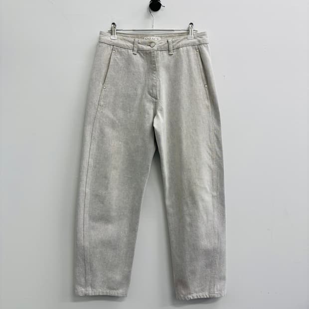 레이스(rrace) 빈티지 워싱 스트레이트 데님 팬츠 그레이