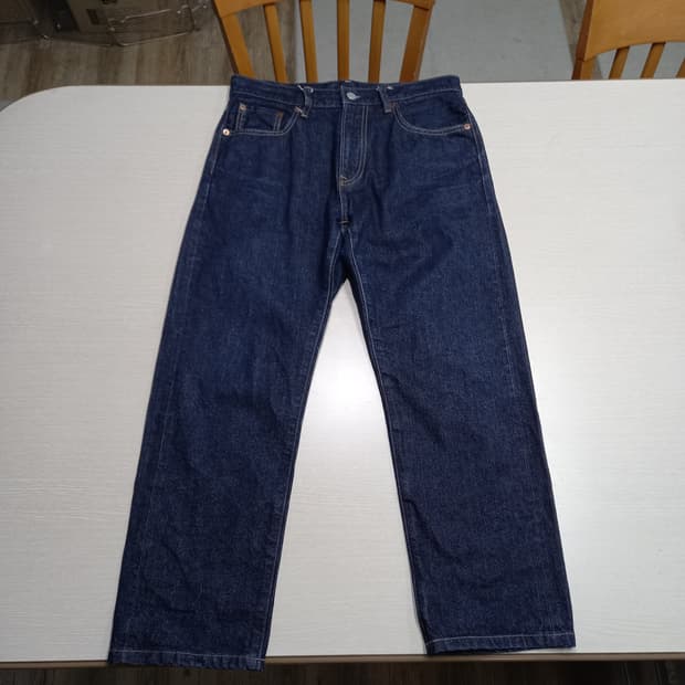 30 유니끌로 셀비지 일자진 진청 30-146