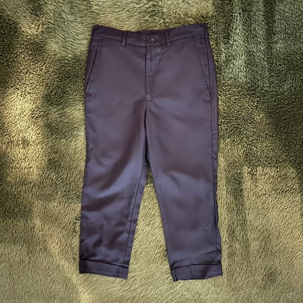 [XS] 꼼데가르송 블랙 16ss 폴리 크롭 팬츠