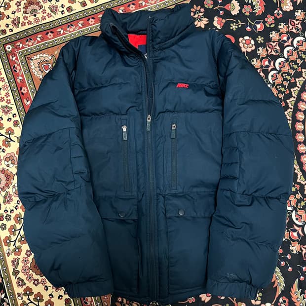 나이키 스펠로고 덕다운 패딩 점퍼 M/95