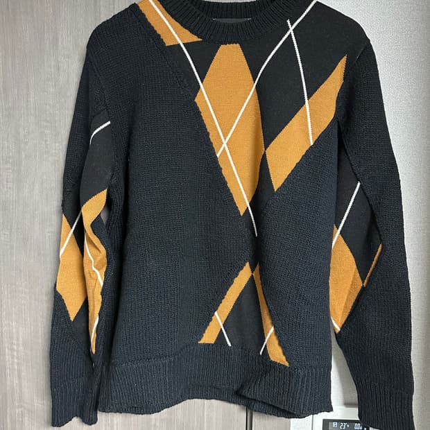 3.1 필립림 아가일 패턴 니트 L