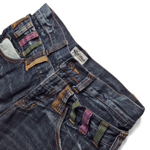 [79] Nylaus 빈티지 더블레이어 워싱 데님팬츠