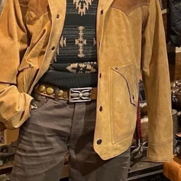 RRL 더블알엘 시어링 러프아웃 스웨이드 m