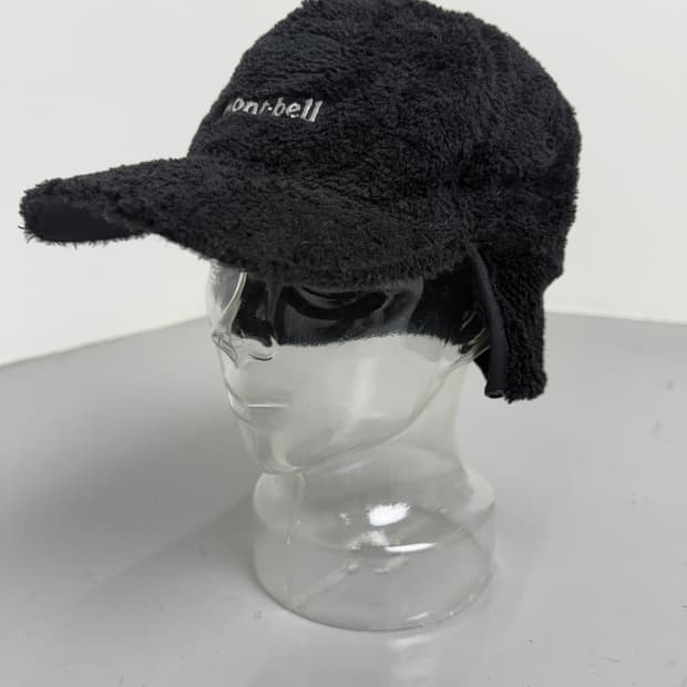 Montbell Black Vintage Fleece TrooperHat