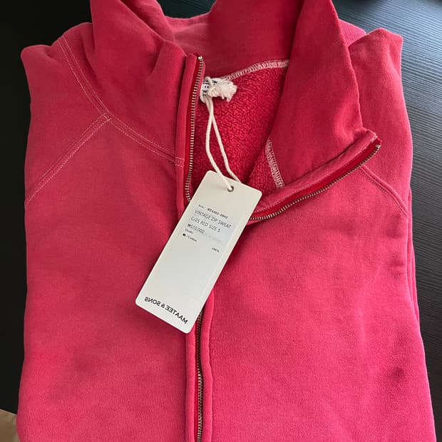 마티앤선즈 빈티지집업 레드 5사이즈