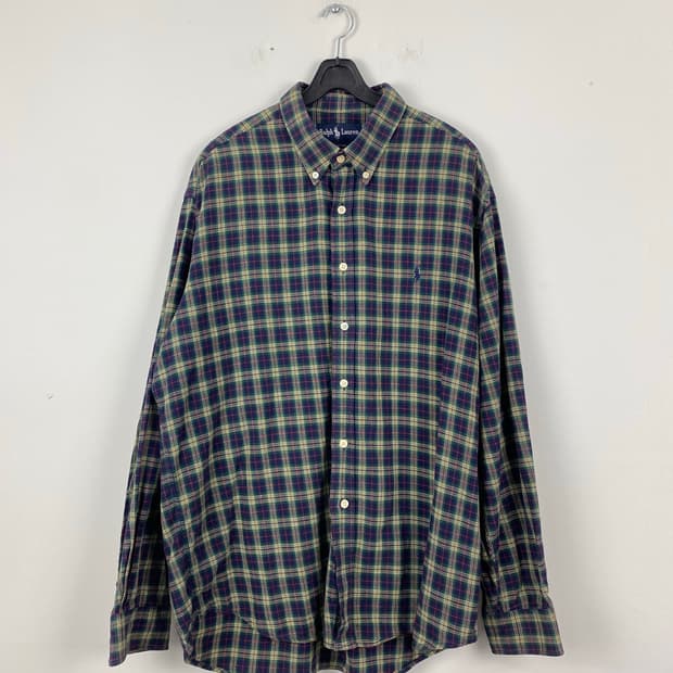 폴로 랄프로렌 체크 셔츠 XL