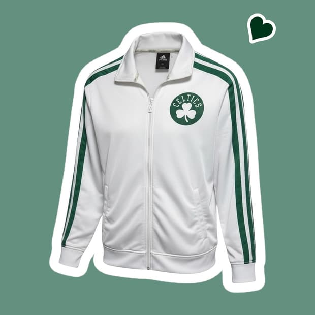 대장급 아디다스 화이트 셀틱 트랙탑져지