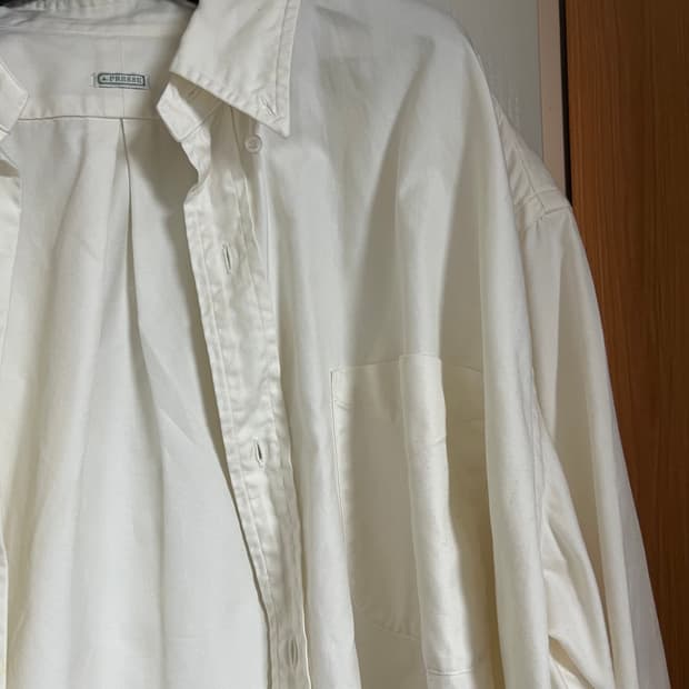 아프레쎄 A.presse 코튼 화이트 셔츠 오라리 코모리